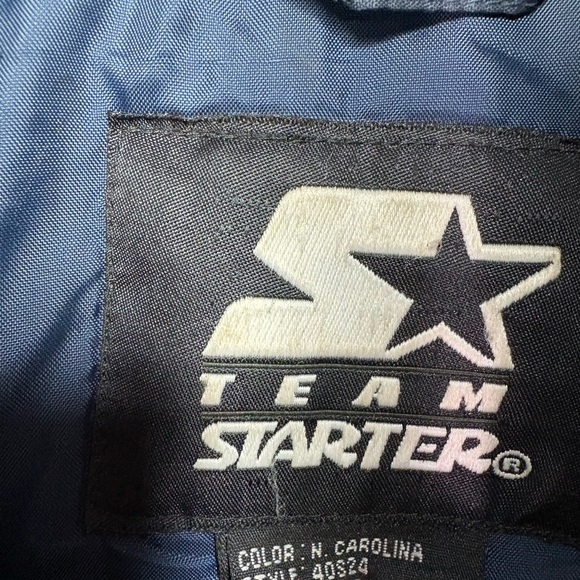 Vintage 1990's Team Starter UNC Tarheels Puffy Jacket Coat Size small - Picture 7 of 10